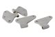 Jeep JK Body Door Hinge Set 4 Pieces 2 Door 07-18 Wrangler JK Bare Grey Kentrol