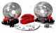 Brake System 13 Inch Front Track4 Red 70 Mustang Disc Brake Spindle Only BAER Brakes