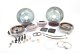 Brake System 12 Inch Rear SS4 with Park Brake Silver 65-69 Lincoln Continental BAER Brakes
