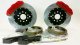 Brake System 13 Inch Rear Pro+ w/Park Brake Shelby Logo Red 67-73 Mustang 8 or 9 Inch Rear BAER B...