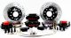 S4 Brake System Front 65-66 Ford Mustang W/ Ridetech Truturn Spindles Black W/Ridetech Truturn Sp...