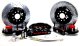 Extreme Plus Brake System Front 65-66 Ford Mustang W/Ridetech Truturn Suspension And Spindles Bla...