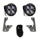 Jeep JK Squadron-R SAE Fog Pocket Light Kit Premium Bumper (Clear)-Jeep 2007-09 Wrangler JK Baja ...