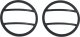Jeep JK Headlight and Marker Cover Set 6 Pieces 07-18 Wrangler JK Powdercoat Black Kentrol