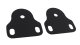 Jeep CJ/YJ Interior Windshield Brackets Pair 76-95 CJ and Wrangler YJ Powdercoat Black Kentrol