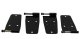 Jeep CJ/YJ Hardtop Door Hinge Set 4 Pieces 76-93 CJ and Wrangler YJ Powdercoat Black Kentrol
