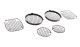 Jeep CJ Wire Mesh Guard Set 6 Pieces 76-86 CJ Powdercoat Black Kentrol