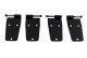 Jeep CJ/YJ Hardtop Door Hinge Set Without Mirror Holes 4 Pieces 76-93 CJ and Wrangler YJ Powderco...