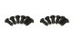 Jeep CJ/YJ Hardtop Door Hinge Set Without Mirror Holes 4 Pieces 76-93 CJ and Wrangler YJ Powderco...