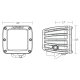SAE J583 Compliant Selective Yellow Fog Light Pair D-Series Pro Street Legal Surface Mount Rigid ...