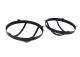 Jeep JK Euro Headlight Guards Pair  07-18 Wrangler JK Powdercoat Black Kentrol