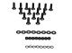 Jeep JK Door Hinge Set 8 Pieces 4 Door 07-18 Wrangler JK Powdercoat Black Kentrol
