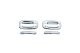 Auto Ventshade 685203 Chrome Door Handle Covers, 2-Door Set for 1999-2016 Ford F-250, F-350, F-35...