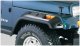 Bushwacker 10057-07 Black Jeep Cutout Style Textured Finish Front Fender Flares for 1987-1995 Jee...