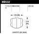 HAWK HPS Brake Pad Sets
