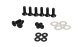 Jeep JK Door Hinge Set 4 Pieces 2 Door 07-18 Wrangler JK Textured Black Kentrol