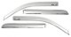 Auto Ventshade 684550 Chrome Ventvisor Side Window Deflector, 4-Piece Set for 2006-2012 Ford Fusi...