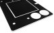 19-23 Jeep Gladiator Overland Tailgate Table Divided Cutting Board Black/White All Pro Off Road