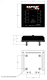 BantamX Modular w/ Amber LED with 36 Inch battery cables