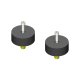 Jeep Wrangler 1.25 Inch Tall Front Bump Stops 2007-Present JK/JL/JT Clayton Off Road