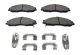 Claw Brake Pads Front Various 04-09 Cadillac XLR 97-13 Chevrolet Corvette And 05-06 Pontiac Gto A...