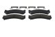 Claw Brake Pads Rear 00-05 Ford Excursion All 99-04 F250/350 Superduty 2/4WD Baer Brakes