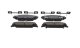 Claw Brake Pads Rear 03-05 Cadillac CTS Base All 06-07 CTS Base W/303Mm Front And 298Mm Rear Roto...
