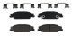 Claw Brake Pads Rear 03-05 Cadillac CTS Base All 06-07 CTS Base W/303Mm Front And 298Mm Rear Roto...