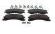 Claw Brake Pads Front 99-02 Jeep Grand Cherokee W/Akebono Calipers 03-04 Grand Cherokee All Baer ...