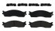 Claw Brake Pads Front 03-08- Dodge Ram 2500 3500 05-08 Ram 1500 Mega Cab (8-Lug) Baer Brakes