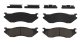 Claw Brake Pads Front 03-05 Dodge Ram 1500 Excl SRT10 03-06 Durango Baer Brakes