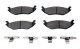 Claw Brake Pads Rear 05-23 Dodge/Ram 1500 5-Lug Classic (Excl Mega Cab And SRT10) 04-09 Durango A...