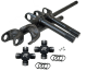 1978-79 Ford Dana 60 4340 Chromoly Discovery Series Front Axle Kit, 35 Spline, HD U-Joints Revolu...