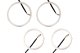 Halo Lights LED 90mm/120mm Amber Four Diode Dynamics