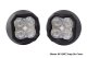 SS3 LED Fog Light Kit for 2007-2012 GMC Acadia White SAE Fog Pro w/ Backlight Diode Dynamics