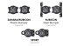 SS3 LED Fog Light Kit for 2018-2021 Jeep JL Wrangler Yellow SAE Fog Sport w/ Backlight Type MR Br...
