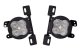 SS3 LED Fog Light Kit for 2018-2021 Jeep JL Wrangler White SAE Fog Pro w/ Backlight Type MR Brack...