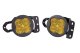 SS3 LED Fog Light Kit for 2018-2021 Jeep JL Wrangler Yellow SAE Fog Pro w/ Backlight Type MS Brac...