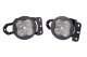 SS3 LED Fog Light Kit for 2018-2021 Jeep JL Wrangler White SAE Fog Max w/ Backlight Type MS Brack...