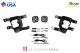 SS3 LED Fog Light Kit for 2019 Chevrolet Silverado 1500 LD Yellow SAE Fog Max w/ Backlight Diode ...