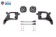 SS3 LED Fog Light Kit for 2020-2021 Chevrolet Silverado HD 2500/3500 Yellow SAE Fog Pro w/ Backli...