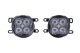 SS3 LED Fog Light Kit for 2010-2016 Toyota Sienna, White SAE Fog Sport with Backlight