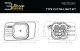 SS3 LED Fog Light Kit for 2007-2014 Chevrolet Tahoe Z71, Yellow SAE Fog Pro with Backlight Diode ...