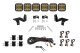 SS5 6-Pod CrossLink Grille Lightbar Kit for 2020-2022 Super Duty, Sport Yellow Combo Diode Dynami...