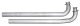 Exhaust Manifold Down Pipe 2.5 in w/Standard Manifolds 3 Bolt Flange Hardware Not Incl Natural 40...