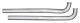 Exhaust Manifold Down Pipe 2.5 in w/HO Or Ram Air No Flanges Hardware Not Incl Natural 409 Stainl...
