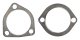 64-74 Pontiac 2.5 Inch Manifold Downpipes With HO-Ram Air 2 and 3 Bolt Flanges 409 Stainless Pype...