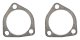 1964-1967 Pontiac 2.5 Inch Manifold Downpipes With HO-Ram Air 3 Bolt Flanges 409 Stainless Pypes ...