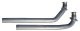Exhaust Manifold Down Pipe 2.5 in Standard Manifold 2 Bolt Hardware Not Incl Natural 409 Stainles...