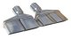 Exhaust Tail Pipe Tip Set 70-74 Challenger 2.5 in Dual Rectangle Clamp On Hardware Not Incl Polis...